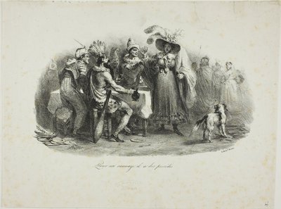 Il se comporte comme un sauvage - Denis Auguste Marie Raffet