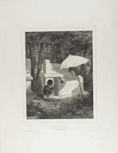 Portrait de Juguda Kazaz, Misiz, sculpteur de tombes dans la vallée de Josaphat, près de Tchioufout-Galeh, Crimée - Denis Auguste Marie Raffet