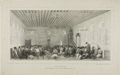 Tartares en prière, Istrimdjami-Kara-sou-Bazar, Crimée, 19 octobre 1837 - Denis-Auguste-Marie Raffet