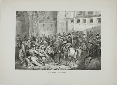 Révolte de Pavie - Denis Auguste Marie Raffet