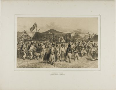Foire de Saint-Pierre, Giourjevo, Valachie, 11 juillet 1837 - Denis Auguste Marie Raffet