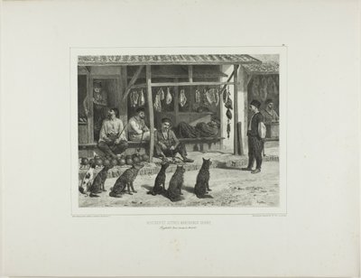 Le boucher et autres marchands de tartare - Denis Auguste Marie Raffet