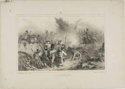 La poursuite - Denis Auguste Marie Raffet
