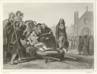 La mort de Bonchamp - Denis Auguste Marie Raffet
