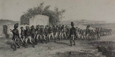 Recrues turques près de Smyrne, 10 novembre 1837 - Denis Auguste Marie Raffet