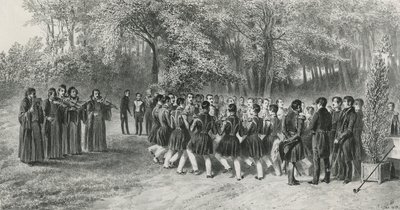 Ronde valaque, exécutée par les Tsiganes et dansée par les musiciens du deuxième régiment chez le prince Ghika, Ghospodar, Valachie, 1839 - Denis Auguste Marie Raffet