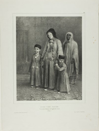 Jeune femme karaïme, Tchioufout-Galech près de Baghtcheh-Saraï, Crimée - Denis Auguste Marie Raffet