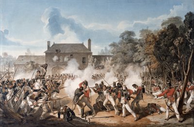 Défense du château de Hougoumont par la compagnie de flanc, Coldstream Guards 1815 - Denis Dighton