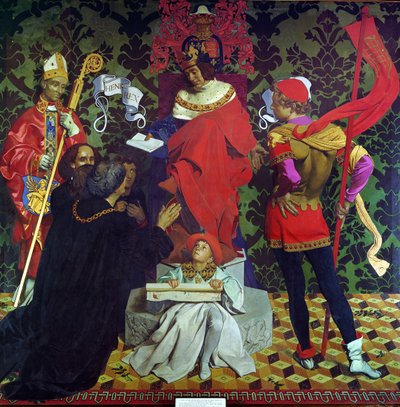 John Cabot et ses fils reçoivent la charte d