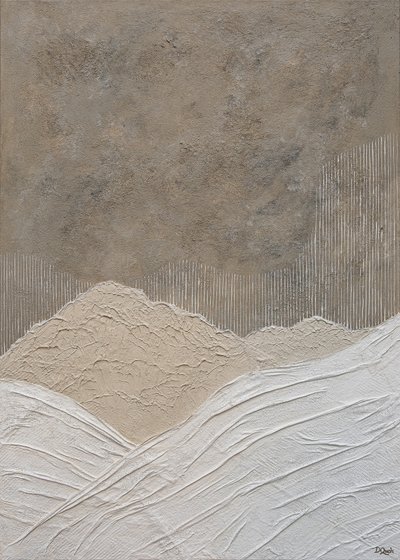 Paysage montagneux texturé - Denise Quah