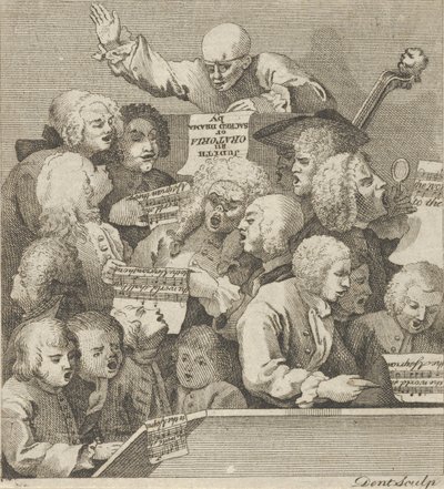 Un chœur de chanteurs, vers 1800 - Dent