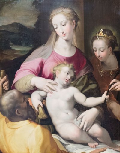 Le mariage mystique de Sainte Catherine - Denys Calvaert or Calvart