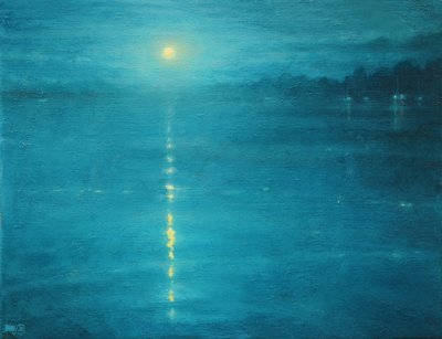 Lever de lune sur le canal, 2020 - Derek Hare