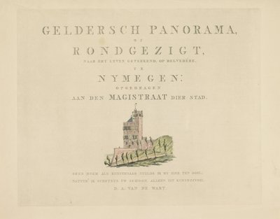 Belvédère à Nimègue (Gezichten rondom de stad Nijmegen) - Derk Anthony van de Wart