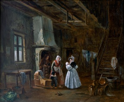 Intérieur avec figures - Desire Donny