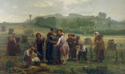 Récolte de pavots en Picardie, 1860 - Desire Francois Laugee