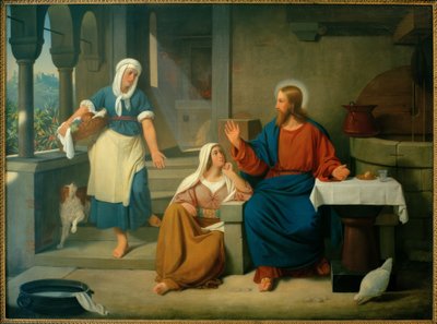 Christ chez Marthe et Marie - Detlev Konrad Blunck
