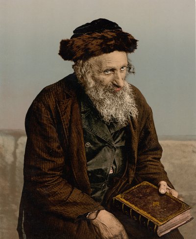 Un Israélite, Jérusalem, Terre Sainte, vers 1890-1900 - Detroit Photographic Co.