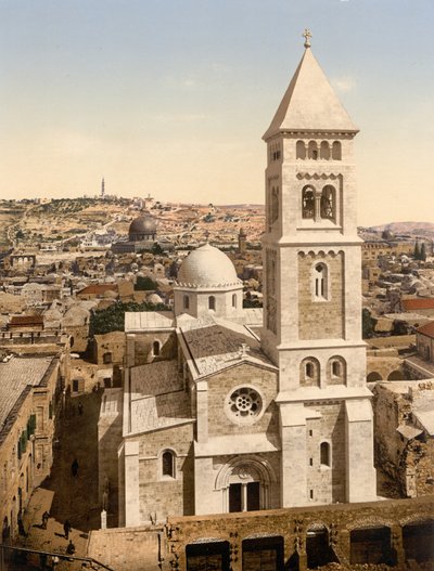 Église du Saint-Sauveur, Jérusalem, Terre Sainte, vers 1890-1900 - Detroit Photographic Co.