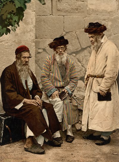Types de Juifs à Jérusalem, Terre Sainte, c.1890-c.1900 - Detroit Photographic Co.