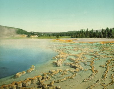 Piscine de Saphir, Parc National de Yellowstone, c.1902 - Detroit Photographic Co.