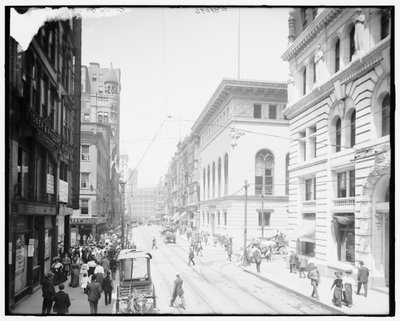Coin de la Cinquième Avenue et de Wood Street, Pittsburgh, Pa. - Detroit Publishing Co.