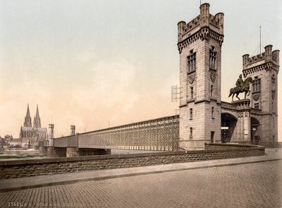 Pont Eisenbahn, Rhin, Cologne, Allemagne, vers 1900 - Detroit Publishing Co.