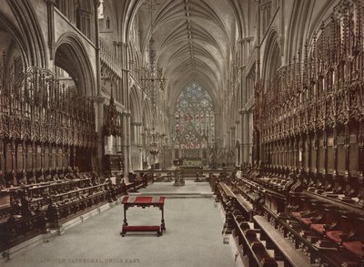 Chœur de la cathédrale de Lincoln, vers 1900 - Detroit Publishing Co.