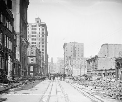 Vue de la rue California depuis la rue Sansome, San Francisco - Detroit Publishing Co.