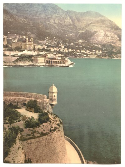 Monte Carlo depuis le Fort Antoine, Riviera, Monaco - Detroit Publishing Co.