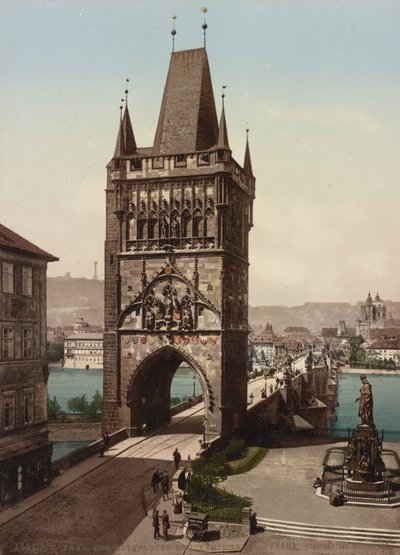 Tour du Pont de la Vieille Ville, Prague, 1905 - Detroit Publishing Co.