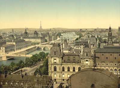 Panorama des sept ponts, Paris, vers 1890 - Detroit Publishing Co.