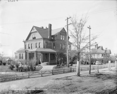 Résidence de Booker T. Washington, Institut Tuskegee, vers 1906 (photo n/b) - Detroit Publishing Co.