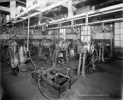 Salle de test, Leland & Faulconer Manufacturing Company, Detroit - Detroit Publishing Co.
