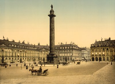 Place Vendôme, Paris, vers 1900 (photochromie) - Detroit Publishing Co.