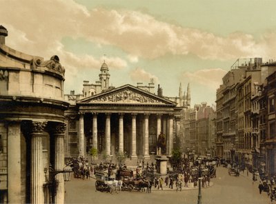 Bourse royale, Londres, vers 1890-1900 (photochromie) - Detroit Publishing Co.