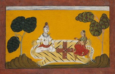 Shiva et Parvati jouant au Chaupar : Folio d