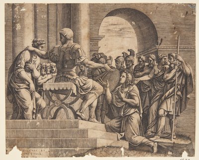 La tempérance de Scipion - Diana Scultori