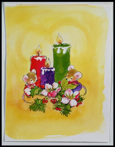 Souris avec des bougies - Diane Matthes