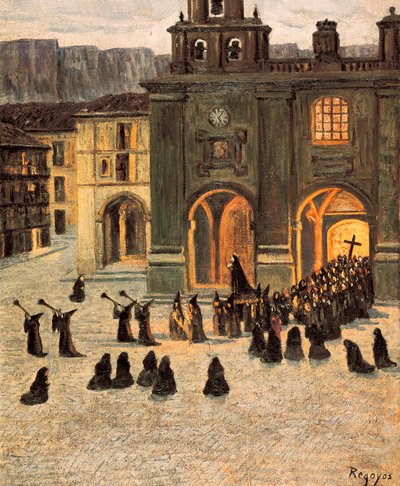 Vendredi Saint à Down, Orduna - Diario or Dario de Regoyos y Valdes