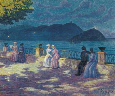 La Concha, nocturne. Vers 1906 - Diario or Dario de Regoyos y Valdes