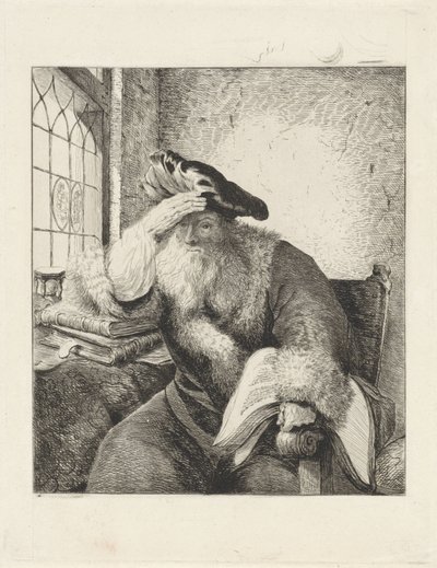 Vieil homme à la fenêtre - Diederik Jan Singendonck