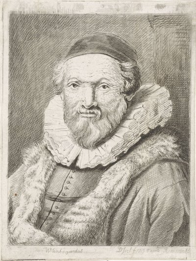 Portrait de Johannes Wtenbogaert (Wtenbogardus) - Diederik Jan Singendonck