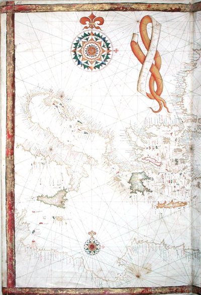 Italie, Grèce et Cyclades, détail d