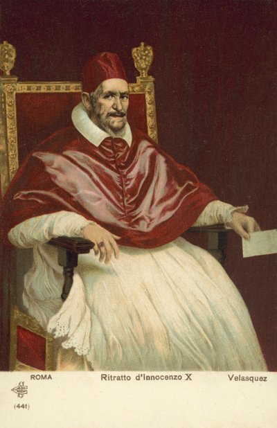 Portrait du Pape Innocent X - Diego Rodriguez de Silva y (after) Velazquez