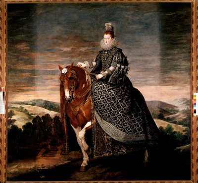 Portrait équestre de la reine Marguerite d