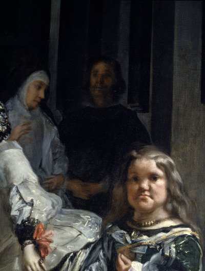 Las Meninas. Détail : nonne et nain - Diego Rodriguez de Silva y Velazquez