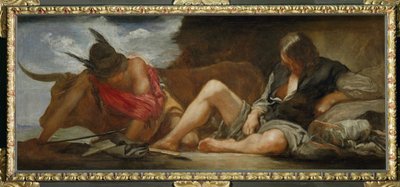 Mercure et Argos ... (peinture sur toile) - Diego Rodriguez de Silva y Velazquez