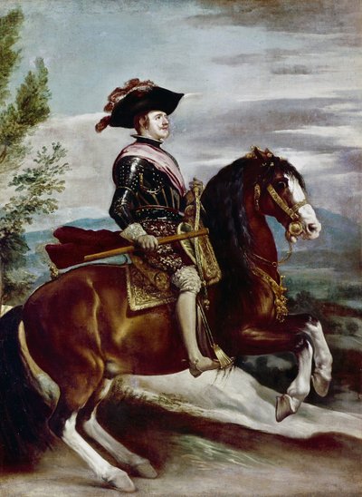 Portrait de Philippe IV à cheval - Diego Rodriguez de Silva y Velazquez