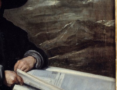 Portrait du bouffon Diego de Acedo dit cousin (détail). Peinture de Diego Rodriguez de Silva y Velasquez (1599-1660) - Diego Velázquez